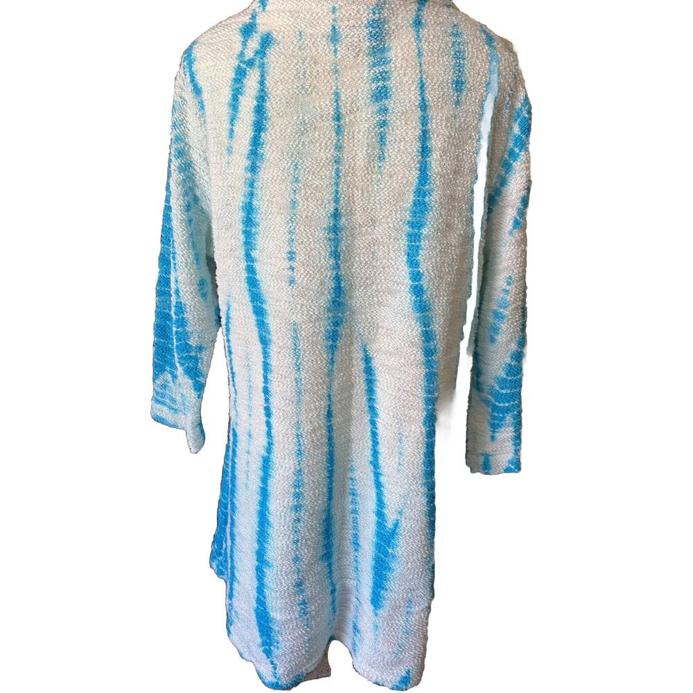 XCVI Blue Tie Dye 3/4 Sleeve Tunic Top Soft Comfy Size XXL - Picture 3 of 6